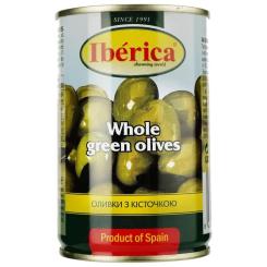 Овощная консервация Iberica Оливки зеленые с косточкой 300 г Фото 1