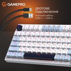 Клавиатура GamePro Genesis Warden MK160BL Outemu Swithes USB White Фото 10