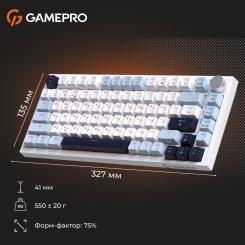 Клавиатура GamePro Genesis Warden MK160BL Outemu Swithes USB White Фото 11