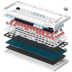 Клавиатура GamePro Genesis Warden MK160BL Outemu Swithes USB White Фото 3