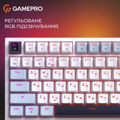Клавиатура GamePro Genesis Warden MK160BL Outemu Swithes USB White Фото 5