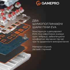 Клавиатура GamePro Genesis Warden MK160BL Outemu Swithes USB White Фото 7