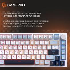 Клавиатура GamePro Genesis Warden MK160BL Outemu Swithes USB White Фото 8