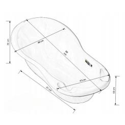 Ванночка Tega Baby OWLS 86 см grey Фото 1