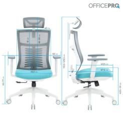 Офисное кресло OfficePro Balance OC550-W-DG-BL Фото 11