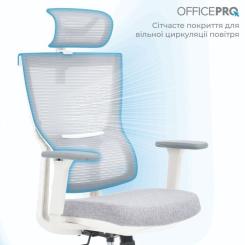 Офисное кресло OfficePro Elegant OC600-W-LG-LG Фото 2