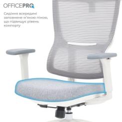 Офисное кресло OfficePro Elegant OC600-W-LG-LG Фото 3
