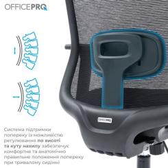Офисное кресло OfficePro Wave OC670-B-B-B Фото 3