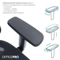 Офисное кресло OfficePro Wave OC670-B-B-B Фото 7