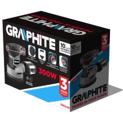 Шлифовальная машина Graphite эксцентриковая 300W, 125мм, 7000-13000об/мин Фото 8