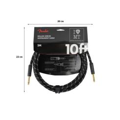 Инструментальный кабель Fender Cable Deluxe Series 10' Black Tweed Фото 1