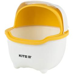 Корзина для бумаг Kite Настільний контейнер для сміття, біло-помаранчевий Фото 2