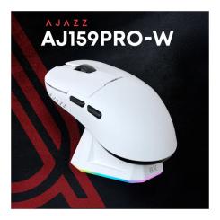 Мышка Ajazz AJ159PRO Wireless/Bluetooth/USB Charging Dock Whit Фото 3