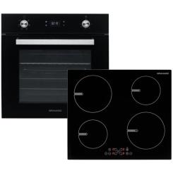 Комплект встраиваемой техники GRANADO GEO 62-1310 black + GIH 614 Фото