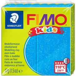 Пластика Fimo kids, Блакитна з блискітками, 42г Фото