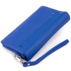 Кошелек ST Leather Из кожи Синий Фото 1