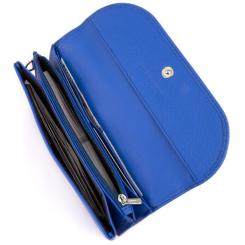 Кошелек ST Leather Из кожи Синий Фото 4