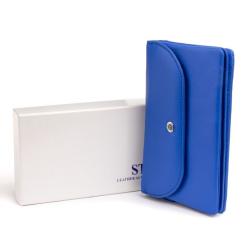 Кошелек ST Leather Из кожи Синий Фото 7