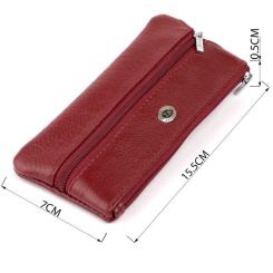 Ключница карманная ST Leather Бордовый Фото 2