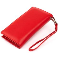 Кошелек ST Leather Кожаный Красный Фото 1