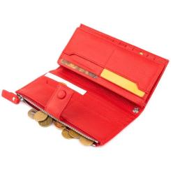 Кошелек ST Leather Кожаный Красный Фото 5