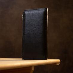 Кошелек ST Leather Кожаный Черный Фото 8