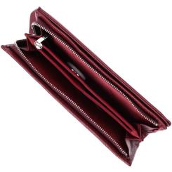 Кошелек ST Leather З натуральної шкіри Бордовий Фото 7