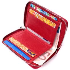 Кошелек ST Leather Кожаный Красный Фото 5