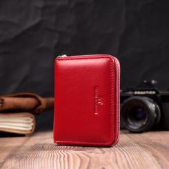 Кошелек ST Leather Кожаный Красный Фото 7