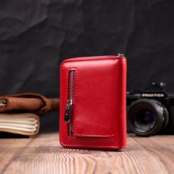 Кошелек ST Leather Кожаный Красный Фото 8