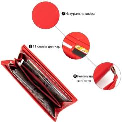 Кошелек ST Leather Красный Фото 3