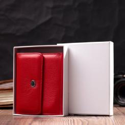 Кошелек ST Leather Из натуральной кожи Красный Фото 10