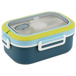 Ланч-бокс Kite з розділювачем 1100 мл, синій Фото