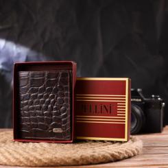 Портмоне Canpellini Из натуральной кожи Коричневое Фото 9