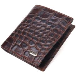 Портмоне Canpellini Из натуральной кожи Коричневое Фото