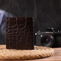 Портмоне Canpellini Из натуральной кожи Коричневое Фото 8