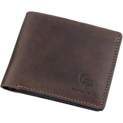 Портмоне Grande Pelle Унисекс на магните Коричневое Фото