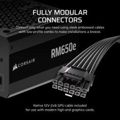 Блок питания Corsair 650W RM650e Фото 6