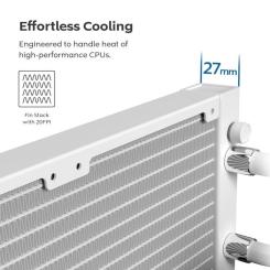 Система жидкостного охлаждения MONTECH HYPER FLOW SILENT 240 (W) Фото 9
