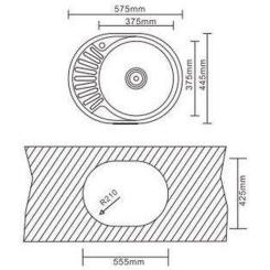 Мойка кухонная Interline EVA sateen Фото 5