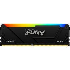 Модуль памяти для компьютера Kingston Fury (ex.HyperX) DDR4 32GB (2x16GB) 3200 MHz Beast RGB Black Фото 2
