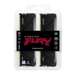 Модуль памяти для компьютера Kingston Fury (ex.HyperX) DDR4 32GB (2x16GB) 3200 MHz Beast RGB Black Фото 4