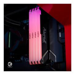 Модуль памяти для компьютера Kingston Fury (ex.HyperX) DDR4 32GB (2x16GB) 3200 MHz Beast RGB Black Фото 7