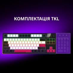 Клавиатура Lorgar KBP70TKLW Wireless TKL Mechanical Pro UA White Фото 8
