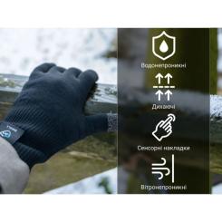 Водонепроницаемые перчатки Dexshell ThermFit 3.0 Gloves чорні L Фото 9