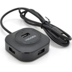 Концентратор VEGGIEG USB 2.0 to 4xUSB 1.0m black Фото