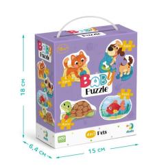 Пазл DoDo 4 в 1 Baby puzzle. Домашние животные Фото 3