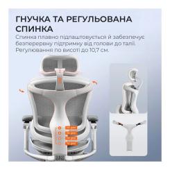 Офисное кресло Sihoo DORO C300 Pro Mesh White Фото 9