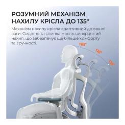 Офисное кресло Sihoo DORO C300 Pro Mesh White Фото 6