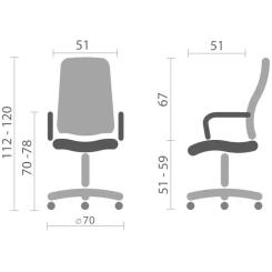 Офисное кресло Special4You Venezia black Фото 6